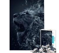 Puzzle da 1000 pezzi "Il ruggito del leone celeste" - Sfida educativa - Gioco impegnativo per famiglie - Adatto a persone dai 14 anni in su (38x52cm)