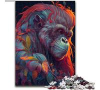 Puzzle da 1000 pezzi "Il saggio Urang Utan", gioco interattivo per famiglie, adatto dai 14 anni in su, dimensioni 50x75cm