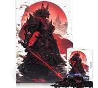 Puzzle da 1000 pezzi "Il Samurai delle Tenebre" per adulti, gioco rilassante e stimolante per la mente, regalo di compleanno di alta qualità 50x75cm