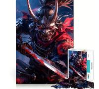 Puzzle da 1000 pezzi "Il Samurai Mascherato" per adulti, gioco di puzzle rilassante e divertente, taglio di alta qualità, regalo di compleanno 50x75cm
