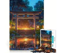 Puzzle da 1000 pezzi "Il Santuario della Notte" per adolescenti, gioco cognitivo, svago rilassante, assemblaggio di motivi, opera d'arte 38x52cm
