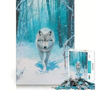 Puzzle da 1000 pezzi "Il Sentiero del Lupo" per adolescenti, gioco di logica, antistress, di alta qualità, ideale come regalo di Babbo Natale (50x75cm)