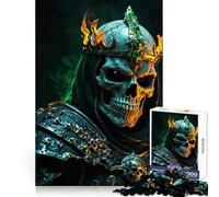Puzzle da 1000 pezzi "Il signore della guerra coronato di fiamme" per adulti, gioco di logica, divertimento al chiuso, bordi precisi, oggetto da collezione 38x52cm