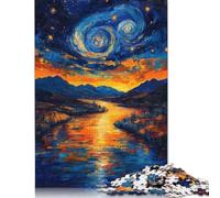 Puzzle da 1000 pezzi "Il sogno di Van Gogh", divertente per famiglie, per adulti e giochi impegnativi, antistress e regali unici, 1000 pezzi (38x26 cm)