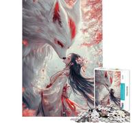 Puzzle da 1000 pezzi "Il sussurro della volpe" - Gioco per famiglie - Sfida per l'intelligenza - Giocattolo avvincente - Ottimo regalo per chi ama giocare e migliorare la memoria (dimensioni 50x75cm)