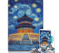 Puzzle da 1000 pezzi Il Tempio del Cielo Puzzle per adulti 1000 pezzi Difficile, interessante Riduzione dello stress Interazione genitore-figlio 50x75cm