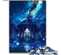 Puzzle da 1000 pezzi "Il tempio misterioso", gioco interattivo per famiglie, decorazione fai da te per la casa, stimolante rompicapo regalo (dimensioni 50x75cm)