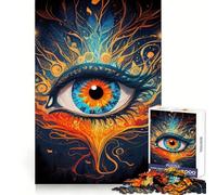 Puzzle da 1000 pezzi "Il terzo occhio si attiva" per adolescenti, gioco di logica e abilità, antistress, taglio preciso, regalo perfetto 50x75cm