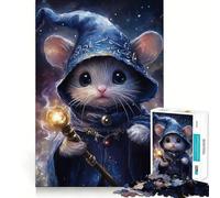 Puzzle da 1000 pezzi "Il Topolino Mago",gioco di logica e divertimento mentale,pezzi che si incastrano perfettamente,attività rilassante di gruppo al chiuso (38x52cm)