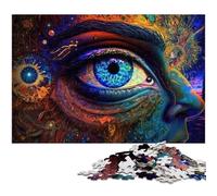 Puzzle da 1000 pezzi "Il viaggio del terzo occhio" per adulti puzzle in legno gioco impegnativo (dimensioni 75x50 cm)