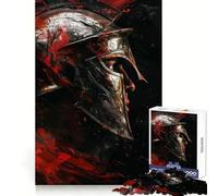 Puzzle da 1000 pezzi "Il volto dell'esercito spartano" per adolescenti, gioco cognitivo, svago rilassante, assemblaggio di motivi, opera d'arte 38x52cm
