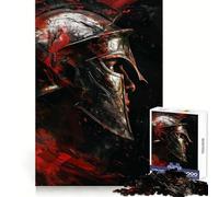 Puzzle da 1000 pezzi "Il volto dell'esercito spartano" per ragazzi, gioco di logica stimolante per il relax, bordi chiari, sorpresa di compleanno 50x75cm