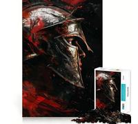 Puzzle da 1000 pezzi "Il volto dell'esercito spartano" per ragazzi, gioco di logica stimolante per il relax, bordi chiari, sorpresa di compleanno 50x75cm