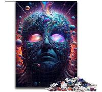 Puzzle da 1000 pezzi "Il volto di un dio" per adulti, dimensioni 26x38cm, perfetto per adolescenti e collezionisti, ideale come decorazione per la casa e regalo da viaggio.