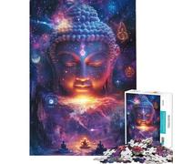 Puzzle da 1000 pezzi "Illuminazione Divina Visione Cosmica del Buddha" ideale per adolescenti famiglie divertimento e giochi educativi da fare a casa 50x75cm