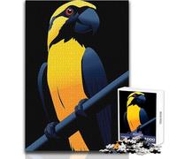 Puzzle da 1000 pezzi - Illustrazione di un pappagallo giallo Divertimento, calma, piacevole, tempo libero, stretto, senza cuciture, precisione, giocattolo, dimensioni 38x52cm