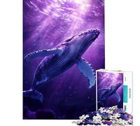 Puzzle da 1000 pezzi Immersione cosmica della balena Puzzle per adulti Gioco rilassante Migliora la memoria compleanno e Natale (Dimensioni 50x75cm)