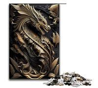 Puzzle da 1000 pezzi Imperial Dragon Lord per adulti puzzle in legno giochi per famiglie 75x50 cm