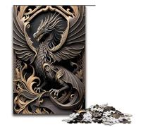 Puzzle da 1000 pezzi Imperious Dragon Lord regali per adulti lista dei desideri di Natale con Babbo Natale per adolescenti dai 14 anni in su 75x50 cm