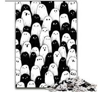 Puzzle da 1000 pezzi in bianco e nero con personaggi dei non morti,puzzle da 1000 pezzi per adulti,regalo perfetto per l'arredamento della casa,divertimento in famiglia,età 14+ (dimensioni 50x75cm)