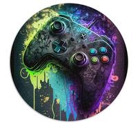 Puzzle da 1000 pezzi in carta color neon, gioco interattivo per famiglie, decorazione fai da te per la casa, rompicapo stimolante (67,5x67,5cm)