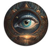 Puzzle da 1000 pezzi in cartone a forma di occhio per adolescenti e famiglie, perfetto come decorazione fai da te e come sfida per stimolare la mente (dimensioni 67,5x67,5 cm)