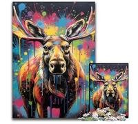 Puzzle da 1000 pezzi in cartone Alpaca per adulti, rompicapo fai da te stimolante, gioco perfetto per famiglie o regalo decorativo 26X38CM/10,23x14,96 pollici