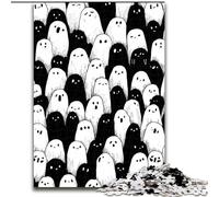 Puzzle da 1000 pezzi in cartone bianco e nero raffiguranti i non morti Attività di unione familiare, feste e compleanni (dimensioni 26x38cm)