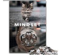 Puzzle da 1000 pezzi in cartone con motivazione mentale, dimensioni 38x26cm, regalo perfetto per familiari e amici, adatto dai 14 anni in su