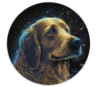 Puzzle da 1000 pezzi in cartone raffigurante il cane Golden Retriever, regalo perfetto per compleanni, feste e decorazioni per la casa (67,5x67,5cm)