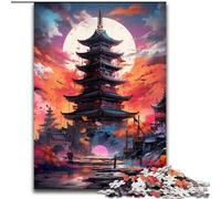 Puzzle da 1000 pezzi in cartone raffigurante il tempio giapponese, perfetto per decorare casa e ufficio, feste, compleanni e regali di Natale (dimensioni 26x38cm)