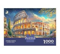 Puzzle da 1000 pezzi in cartone spesso opaco con rovine antiche, per adulti, per momenti di tranquillità, hobby, regalo di compleanno, 38x26 cm/1000 pezzi