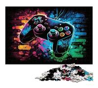 Puzzle da 1000 pezzi in legno color neon per adulti, ideale come regalo per adolescenti, coppie e amici per compleanni e Natale, 50x75CM / 19,68x29,52 pollici.