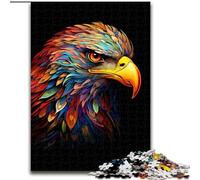 Puzzle da 1000 pezzi in legno con aquile colorate, attività divertente da fare a casa, 50x75cm, gioco rompicapo per adolescenti, regalo perfetto per le feste