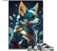 Puzzle da 1000 pezzi in legno con cane Corgi, realismo magico, gioco interattivo per famiglie, adatto dai 14 anni in su, 50x75cm, rompicapo per adolescenti, regalo perfetto per le feste