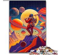 Puzzle da 1000 pezzi in legno con motivo astratto spaziale, regalo perfetto per genitori, amanti e amici - età 14+, dimensioni 50x75cm, coinvolgente attività per serate di gioco in famiglia
