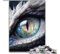 Puzzle da 1000 pezzi in legno con occhio di drago magico, livello principiante, ideale come regalo di compleanno e per le feste, 50x75cm, attività per adulti e famiglie, regalo fai da te per la casa