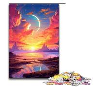 Puzzle da 1000 pezzi in legno con paesaggio di anime per bambini interazione genitori-figli 1000 pezzi (75x50 cm)