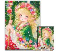 Puzzle da 1000 pezzi in legno con ragazza anime, giochi educativi, per migliorare l'amore tra coppie dai 14 anni in su, 50x75cm