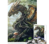 Puzzle da 1000 pezzi in legno drago nella foresta decorazione per la casa giocattoli ottimo regalo per giochi gioco pratico difficile e stimolante dimensioni 50x75cm