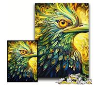 Puzzle da 1000 pezzi in legno "Green Sparrow", 50x75cm, regalo perfetto per la festa della mamma, compleanni e Natale.