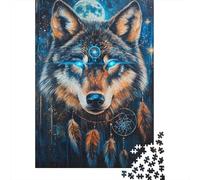 Puzzle Da 1000 Pezzi in Legno, Lupa, Arte E Divertimento in Uno, Sviluppa Abilità Visive E Manuali, Per La Famiglia