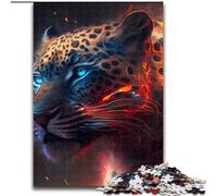 Puzzle da 1000 pezzi in legno,motivo leopardo fantasy,per adolescenti e ragazzi,ideale come regalo di compleanno e di festa,50x75cm,decorazione fai da te,regalo per le feste che stimola la mente