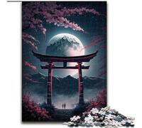 Puzzle da 1000 pezzi in legno raffigurante il cancello giapponese di Torii, un rompicapo stimolante per adolescenti, un gioco interattivo divertente per tutta la famiglia, 1000 pezzi(50x75cm)
