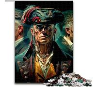 Puzzle da 1000 pezzi in legno raffigurante il Capitano Pirata, perfetto regalo di Natale e Capodanno, regalo di Natale 50x75cm, gioco rompicapo per adolescenti, regalo di Natale perfetto