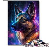 Puzzle da 1000 pezzi in legno raffigurante un cane da pastore colorato,gioco interattivo per famiglie,adatto a partire dai 14 anni,50x75cm,gioco rompicapo per adolescenti,regalo perfetto per le feste