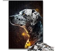 Puzzle da 1000 pezzi in legno raffigurante un dalmata dorato, un rompicapo stimolante per adolescenti, un divertente gioco per la famiglia, 1000 pezzi(50x75cm)