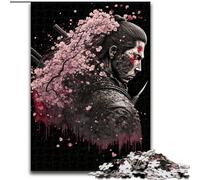 Puzzle da 1000 pezzi in legno raffigurante un ninja giapponese, ideale per rilassarsi e divertirsi, perfetto regalo di Natale e decorazione per la casa(50x75cm)