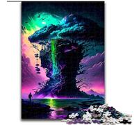 Puzzle da 1000 pezzi in legno raffigurante un paesaggio fantasy, ideale come regalo per la famiglia 50x75cm, ideale per la decorazione della casa, ideale per Natale e Capodanno per adolescenti