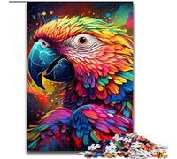 Puzzle da 1000 pezzi in legno raffigurante un pappagallo colorato,regalo perfetto per genitori,amanti e amici - età 14+,dimensioni 50x75cm,ideale per arredare la casa,allenare la mente e come regalo